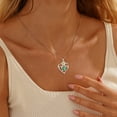 thumbnail image 3 of Beautlace Forever Love Butterfly Heart Necklace,925 Sterling Silver Rose Flower Pendant Necklace Jewelry Birthday Christmas Valentines Mother's Day Gifts for Women Mom -May, 3 of 9