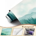 thumbnail image 4 of Wallpaper Misty Pine Forest Layered Mountain Landscape Watercolor Peel and Stick Wall Murals 100"H x 144"W Removable PVC Wall Paper Self-Adhesive Wall Paintings Art Decor for Bedroom Living Room, 4 of 7