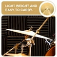 thumbnail image 5 of OUNONA 2Pcs Drum Set Crash Cymbals Golden Metal Jazz Cymbals for Drum Accessories Safe Use, 5 of 5