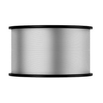 KFFKFF Aluminum Wire with 16 Gauge for Electric Barriers, Spanning 1640Ft or 500M, Easily Transportable Barrier Wire, 1.6mm Diameter Aluminum Alloy for Enhanced Conductivity