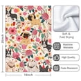 thumbnail image 3 of 2 Pcs Funny Kitchen Towels,Dogs with Flowers Microfiber Dish Towels,Kitchen Tea Towels,Kitchen Towel Set (18" X 26"), 3 of 3