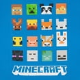 thumbnail image 4 of Minecraft Girls' Character Faces Grid Kids Video Game T-Shirt, 4 of 6