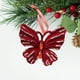 thumbnail image 5 of RKSTN christmas deals Burgundy Bow Christmas Decoration Flocking Hanging Christmas Tree Decoration Hanging Decoration, 5 of 6