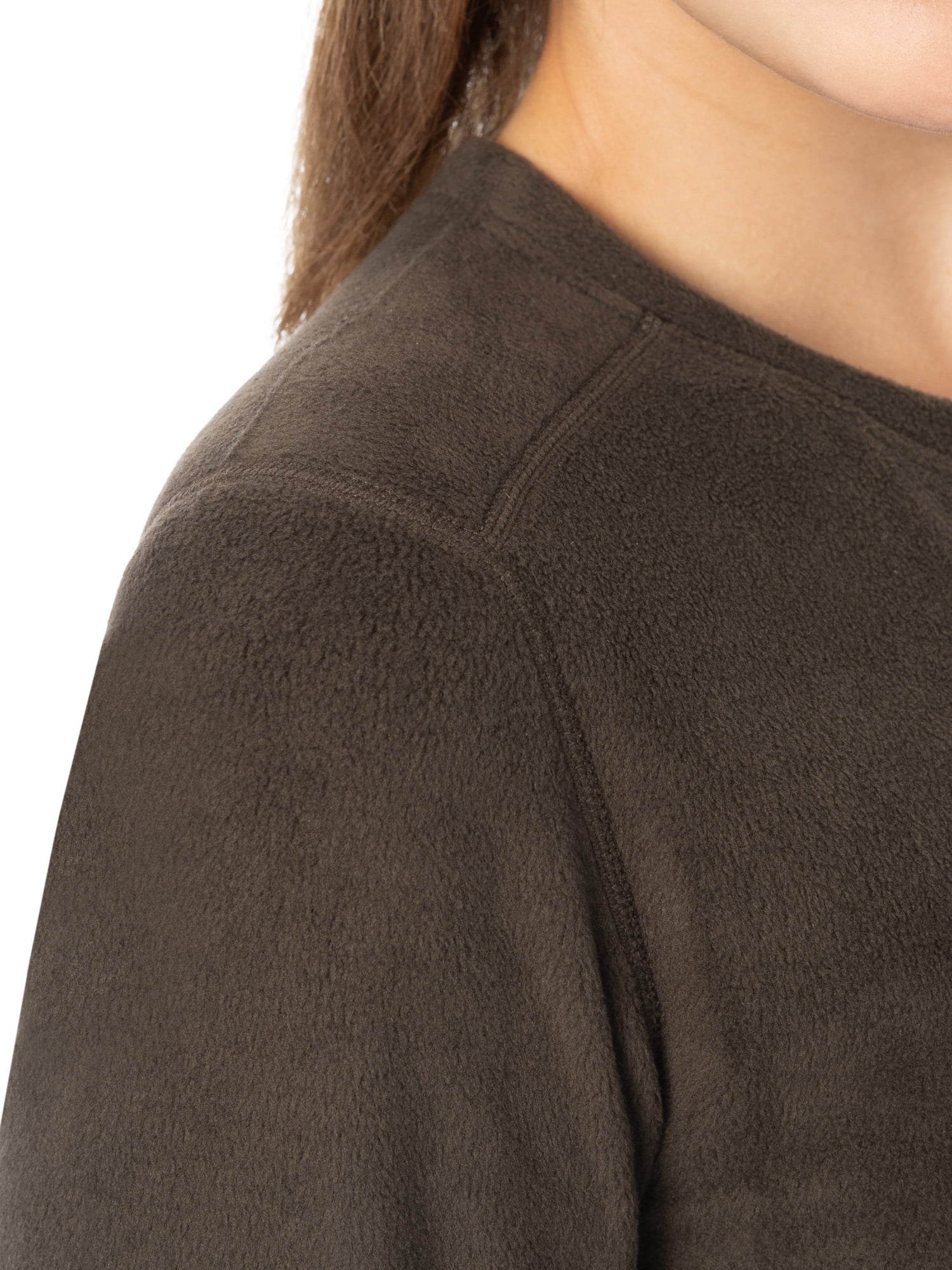 Fruit of the Loom Women's Stretch Fleece Thermal Top and Bottom Set, Sizes S-4X