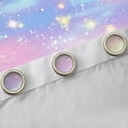 thumbnail image 4 of Homewish Dreamy Galaxy Rainbow Curtains Pack of 2 (42x84 Each) for Kids, Glitter Stars Print Curtains Blackout, Fairy Tale Princess Style Bedroom Curtains, Black Out Curtains Decor, 4 of 6
