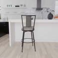 thumbnail image 5 of Hillsdale Furniture Queensridge Metal Swivel Bar Height Stool, Black with Silver, 5 of 13