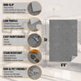 thumbnail image 5 of Ottomanson Non-Slip Area Rug for Living Room 6'6" x 10' Stain-Resistant Low Pile Floor Carpet, Gray, 5 of 8
