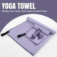 thumbnail image 4 of Muka Hot Yoga Mat Towel Non-slip Yoga Mat Cover Microfiber Absorbent for Pilates, Navy Beach Towels 72x32 Inch, 4 of 7