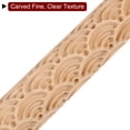 thumbnail image 4 of Rodillo de Arcilla Unique Bargains 15cm x 2cm Haya Madera Textura Rodante Relieve, 4 of 6