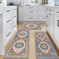 thumbnail image 4 of MeyJey Kitchen Rug Set 3 Piece, Non Slip Machine Washable Mats for Home Floor and Living Room，Orange, 4 of 14