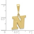 thumbnail image 2 of FJC Finejewelers 10 kt Yellow Gold Themed Initial N Charm, 2 of 4