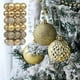 thumbnail image 1 of HWRETIE Glitter Christmas Ornaments Balls,Christmas Ball Set Electroplated Christmas Decorative Balls 36Pcs Home Doecor, 1 of 8