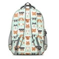 thumbnail image 3 of Lovely Dog Breeds Backpack for School,Cute School Bag,Schoolbag with Adjustable Shoulder Straps & Padded Back,16.9 Inch, 3 of 5