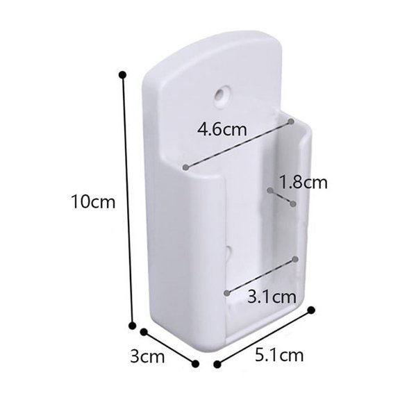 (S) 1Pc Universal Air Conditioner Remote Holder White Wall Mounted Box Storage Remote Controller Holder Phone Charging Bracket