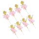 thumbnail image 2 of Creative Ballerina Dancing Girl Cupcake Toppers 8 Pcs Cake Ornaments Practical Design Ideal For Kids Party Decoration, 2 of 3