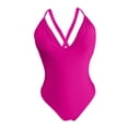 thumbnail image 5 of Yajing One Piece Swimsuit Women Women's Swimsuit Tight Solid Color Backless Swimsuit Pink S, 5 of 5