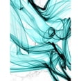 thumbnail image 3 of Orlov, Irena 12x14 Black Modern Framed Museum Art Print Titled - Teal Ribbons V, 3 of 5