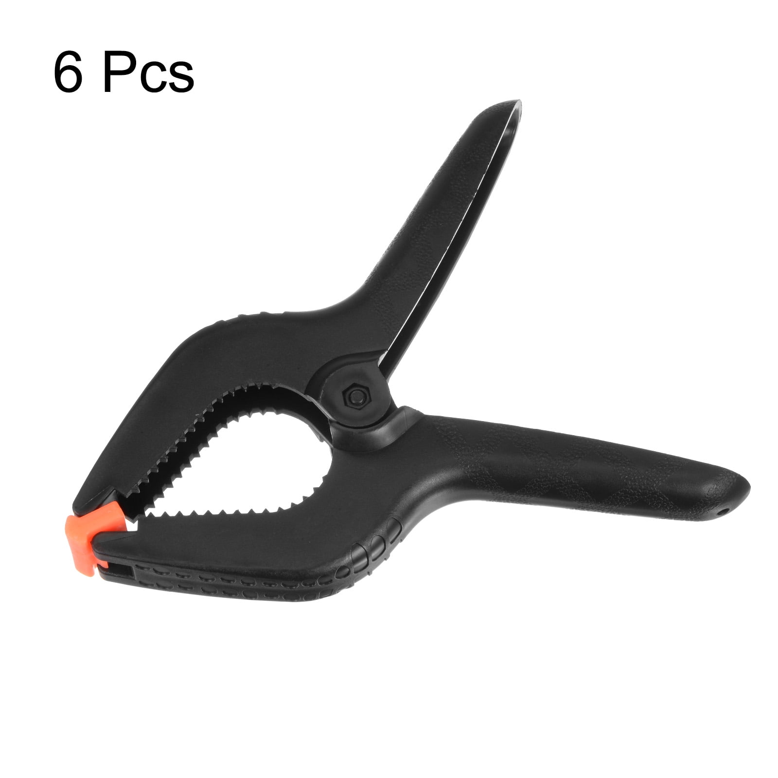 Uxcell 6Pcs Plastic Spring Clamps Heavy Clip 7.8" Professional Small Muslin Clamp for Backdrop, Wood Working, Craft