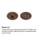 thumbnail image 4 of Tornillo Tapa Cubiertas, 40uds 12x3mm Plástico Tornillo Decoración Cubierta para Phillips Leva Accesorio Tuerca Autorroscante Tornillo, Oscuro Café Unique Bargains tornillos autorroscantes, 4 of 5