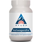 Ayush Herbs Ashwagandha Root Capsules for Men and Women, 500mg, 120 Count