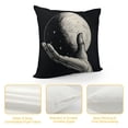 thumbnail image 4 of Throw Pillow CoverCute Magic Tattoo Full Rays Decor Linen Cushion Cover for Sofa Couch Bed, 4 of 5