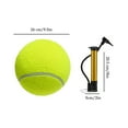 thumbnail image 3 of 9.5 Inch Dog Tennis Ball Outdoor Sports Dog Chew Training Ball with Inflating Giant Outdoor Toys Pet Toy Cricket Pump Funny, 3 of 6