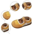 thumbnail image 6 of Staki Toddler Shoes Girl Girls Dress Shoes Patent Ballerina Flats Toddler Little Big Kid Mary Jane Low Heels Shoes(Yellow,8 Toddler), 6 of 7