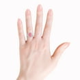 thumbnail image 4 of ANGARA IGI Certified Lab Grown 1.17 Ct Pink Diamond Halo Ring in 925 Silver for Women (Size-7x5mm| Clarity-VS) | April Birthstone, Anniversary, Jewelry Gift for Women | Lab Grown Pink Diamond Ring, 4 of 7
