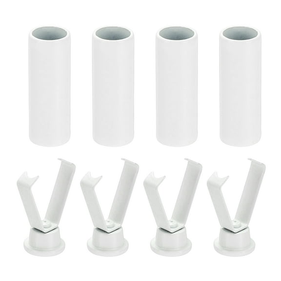 Uxcell Shoelace Tips, 0.79 Inch Fit for Metal Shoe Lace Tips - (4 Pack, White)