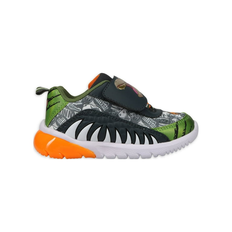 Jurassic World Toddler Boys Light up Athletic Sneakers Sizes 8 13