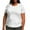 White, variant on biudgviw Plus Size Tops for Women Casual Crew Neck Short Sleeves Shirts Basic Soild Color Clothes Loose Fit Workout Vacation Tee