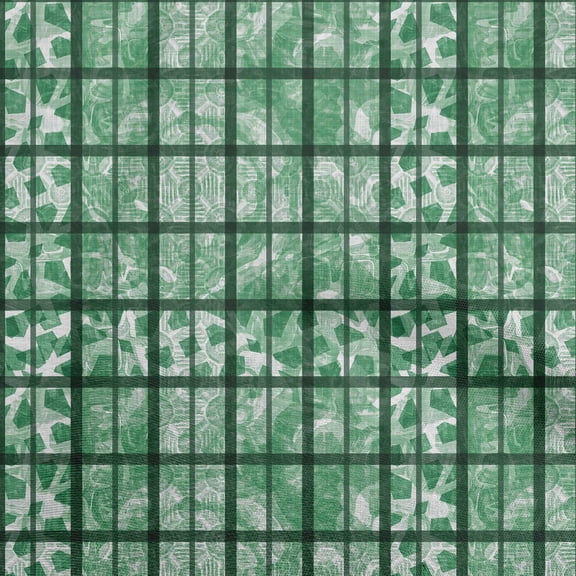 oneOone Cotton Poplin Green Fabric Houndstooth Sewing Fabric By The Yard Printed Diy Clothing Sewing Supplies 56 Inch Wide