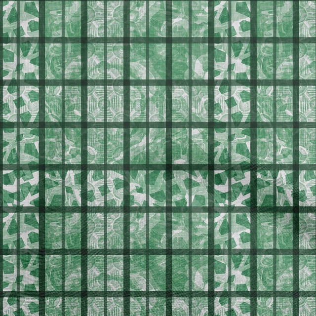 oneOone Polyester Spandex Green Fabric Houndstooth Fabric For Sewing Printed Craft Fabric By The Yard 56 Inch Wide