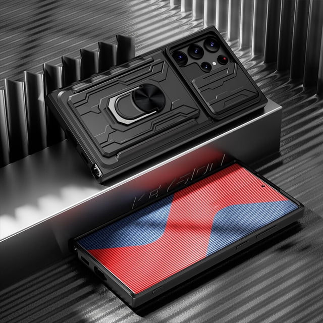 KEYSION-funda a prueba de golpes para Samsung S22 Ultra, 5G, S23 +, S21 FE, Note 20, bolsa de tarjeta, protección de cámara, funda de teléfono para Galaxy A54, A14 Fivean unisex