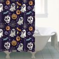thumbnail image 4 of Dark Halloween Pattern Shower Curtain 72"x72" ,Bathroom Decorative Shower Curtains Set with 12 Hooks,Modern Waterproof Washable Shower Curtain, 4 of 6