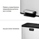 thumbnail image 3 of Bote de basura doble para cocina baño oficina Acero Inoxidable 40L reciclaje con tapa EKO Recycler EKO EK8229MT-20L+20L, 3 of 9
