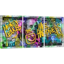 Hieng Dollar Money Canvas Wall Art Decor Vintage 100 Dollar Bill Motivational Poster Painting for Home Decor and Office Living Room Artwork Unframed