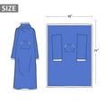 thumbnail image 5 of Sherpa Wearable Blanket with Sleeves Arms, Super Soft Warm Comfy Large Fleece Plush Sleeved TV Throws Wrap Robe Blanket for Adult Women and Men by Catalonia, Blue, 72"" x 55”., 5 of 6