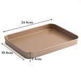 thumbnail image 5 of Bandeja para hornear galletas, bandeja de metal resistente de primera calidad, práctica, bandeja para horno Oro, 5 of 5