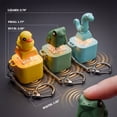 thumbnail image 6 of LED Glowing Fidget Clicker Toy, Mechanical Switch Stress Relief Keychain for Kids & Adults, Cute Animal Duck/Frog/Lizard Decompression Toy, Type-C Rechargeable, Pocket-Sized Gift, 6 of 8