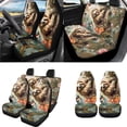 thumbnail image 2 of Uorisanigo Car Accessories Set Sloth Flower with Front and Back Seat Covers,Shift Knob Handbrake Covers,Seat Belt Pads,Steering Cover,Headrest,Middle Console Cover,Coasters,Key Chains,18pcs, 2 of 7
