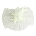 thumbnail image 3 of Vintage Feather Fascinator Headband Elegant Mesh Party Hat Accessory for Women for and Formal Events Foam Headband Wrap Hair Wrap Men Designed Headbands for Women Hairband with Knot Tennis Band, 3 of 3