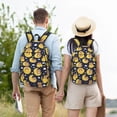 thumbnail image 6 of Balery Moon Bear Vintage Canvas Backpack for Men and Women - Large Capacity, Durable Travel Laptop Bag for School, Work, Hiking, and Outdoor Activities, 6 of 7