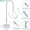 thumbnail image 4 of IBAOLEA Phone Lanyard, 4×Durable Pads, 1×Adjustable Crossbody Neck Strap Cell Phone Lanyard Compatible with Most Smartphone Grey, 4 of 7