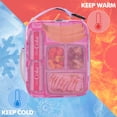thumbnail image 3 of Tirrinia Insulated Lunch Box for Women, Portable Thermal Small Lunch Bag for Office Work Picnic, Reusable Compact Lunchbox Cooler Tote for Adults Teens, Hot Pink Heart, 3 of 8