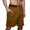 Brown, variant on yillto Mens Cargo Shorts Elastic Waist Big and Tall Summer Stretch Casual Athletic Shorts with Pockets