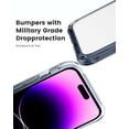 thumbnail image 3 of Funda transparente para iPhone 14 Pro, [Protección de grado] [No amarillea] Funda a prueba de golpes para Apple iPhone 14 Pro 2022 - Negro transparente, 3 of 8