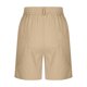 thumbnail image 5 of Pantalones de Algodón para las Mujeres Lino de Color Sólido de Verano de Ajuste Suelto, Bolsillos de Hendidura Lateral de Pierna Recta, 5 of 7