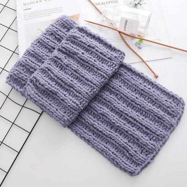 WYYXO Knit Yarn, Chenille Chunky Knit Yarn, Jumbo Soft Blanket Yarn, DIY Hand  Crochet Yarn, Easy to Care, for Arm-Knit,Crochet, Knitting & Crafting (Dark  Green)