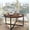 Rustic Brown, variant on HOMERECOMMEND Round Coffee Table Nesting Tables for Living Room Tea Desk with Black Metal Legs Tea Table Balcony End Sofa Table Study,Black